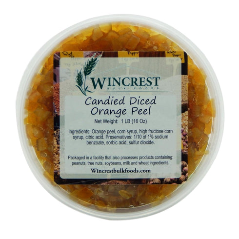 Candied Fruit - 1 Lb Tub (Diced Orange Peel)