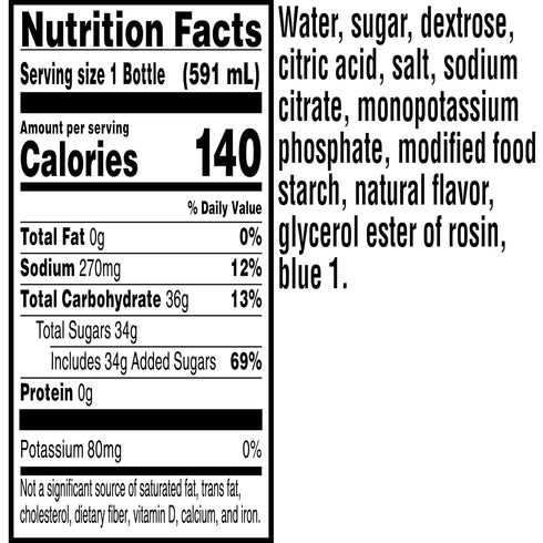 20 Oz (Pack 8) Gatorade Thirst Quencher, Glacier Freeze, Fl