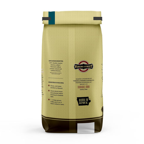 2 Verena Street Pound Flavored Whole Bean Coffee, Cow Tipper, Medium Roast, Rainforest Alliance Certified Arabica