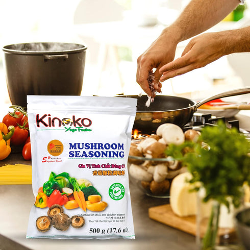 Kinoko Yugo Fusion Mushroom Seasoning, 500g (17.63oz), For Vegetarians & Vegan