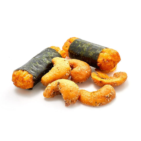 1 lb (16 oz), Yupik Sushi Cashew Mix, Non-GMO, Vegan, Crunchy Savory Snack with Rice Crackers, Dried Seaweed