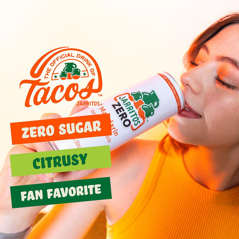 (12 oz, 355ml) 24 (3 8) 0 0g Jarritos - Mexican Soda Soft Drinks, Mandarin ZERO Sugar Cans Boxes of - Sugar Free