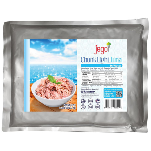 Jego Chunk Light Tuna in Water | Wild Natural Catch Tuna |