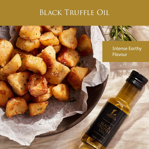 Set TruffleHunter - TruffleHunter Preserved Truffle Selection Gift - Black & White Truffle Oil, Sea Salt, Truffle Honey