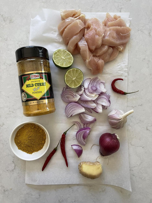6 oz Ziyad Shaker Premium Hot Curry Powder, Flavorful Spices, No Additives, No Preservatives, No MSG