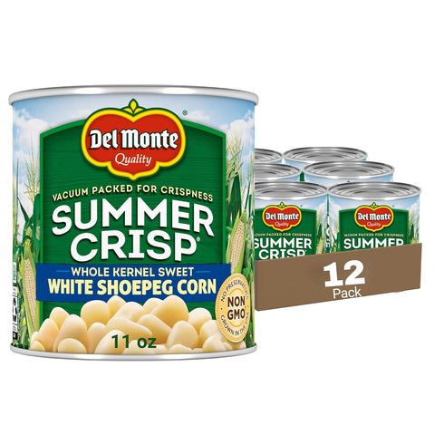 Del Monte Summer Crisp White Shoepeg Corn, 11 oz. Can (pack of