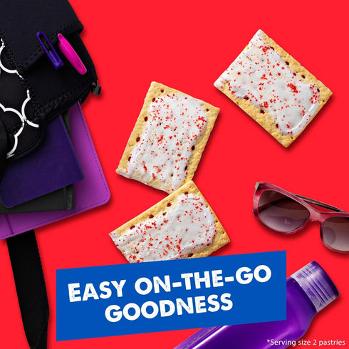 Pack, (8 Pop-Tarts Toaster Pastries, Breakfast Foods, Kids Snacks, Value Frosted Raspberry Pop-Tarts)