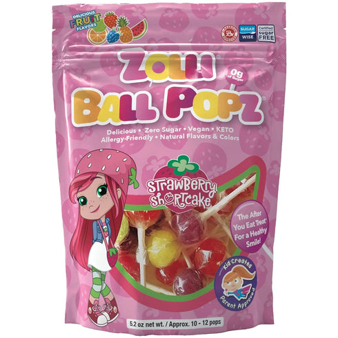 Zollipops The Clean Teeth Pops - Anti Cavity Lollipops, Ball Popz, 5.2 oz (Packaging May Vary)