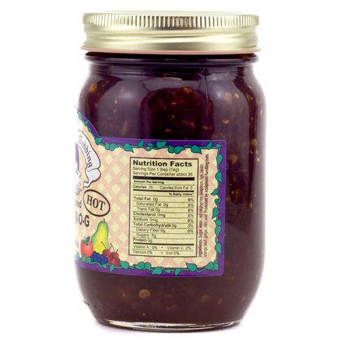 18 (Pack 2) Amish Wedding "Hoppin" F-R-O-G Jam Ounces