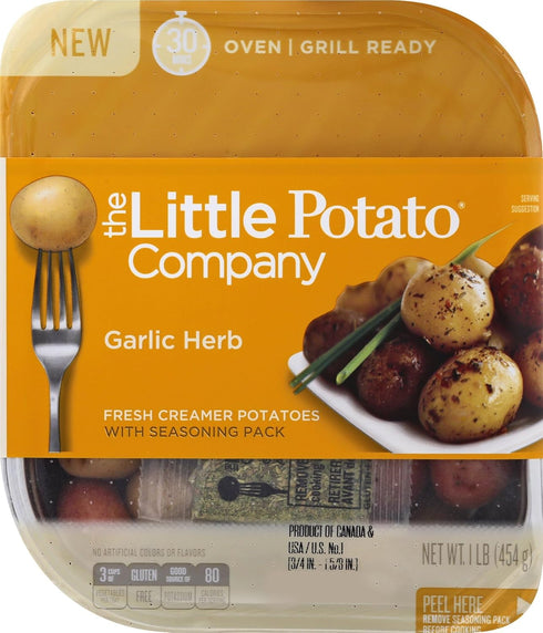The Little Potato Company , Grill And Oven Ready Potatoes Garlic Herb, 16 Ounce