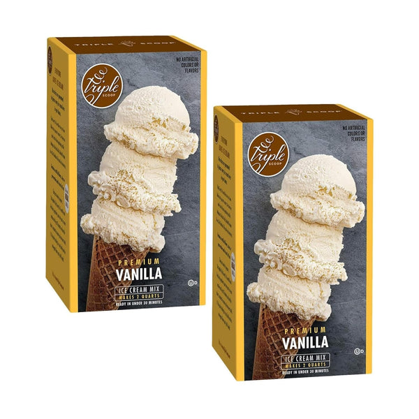 Triple Scoop - Premium Vanilla (2) Ice Cream Mix For Ice Cream