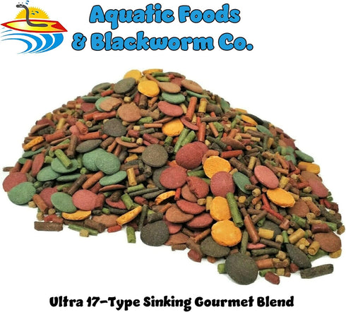 Aquatic Foods Inc. 17 GB-50-16oz/1-lb Gourmet Blend - Ultra Blend, Freshwater Shrimp, Bottom Fish, Crayfish, Snails