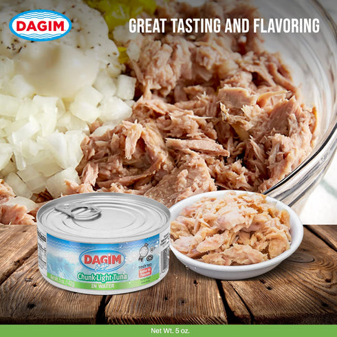 Dagim 5 oz. Pack 8 Chunk Light Tuna in Water Canned Tuna Fish Kosher for Passover