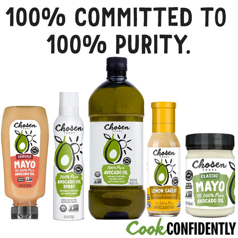 Chosen Foods 100% Pure Avocado Oil Spray - Keto and Paleo Friendly Cooking Spray for Baking and Frying