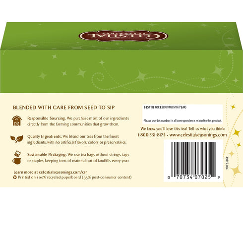 18 Count (Pack 6) Celestial Seasonings Black Tea, Nutcracker Sweet