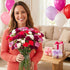 (20 Benchmark Bouquets Mini Carnation Bouquet Mothers Day Flowers for Delivery Pink White Purple Mini Flowers Fresh