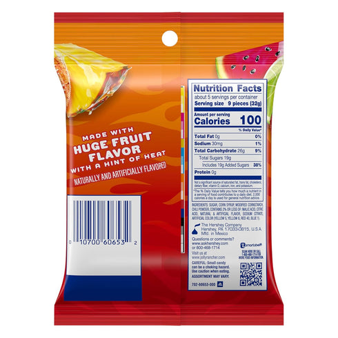Gummies 6 oz JOLLY RANCHER Heat Wave Spicy n Sweet Assorted Fruit Flavored Candy Bag