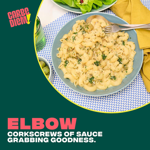 Elbow 8 55% 110 2 Packs 3 Carbe Diem!, Penne & Bundle, Lower Net Carb Pasta with Traditional Flavor & Texture, grams