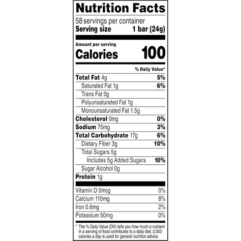 58 Count Quaker Chewy Lower Sugar Granola Bars, Chocolate Chip