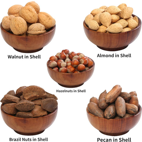 2 2 Lbs Anna and Sarah Premium Mixed Nuts in Shell, Pound Bag, California Jumbo Chandler Walnuts, Extra Large Pecans