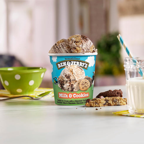 Ben & Jerry's 16 oz Ice Cream Milk and Cookies