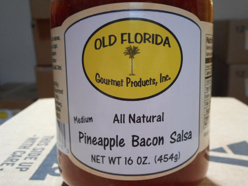 Old Florida Gourmet Medium Pineapple Bacon Salsa by - A Flavorful Snack Delight