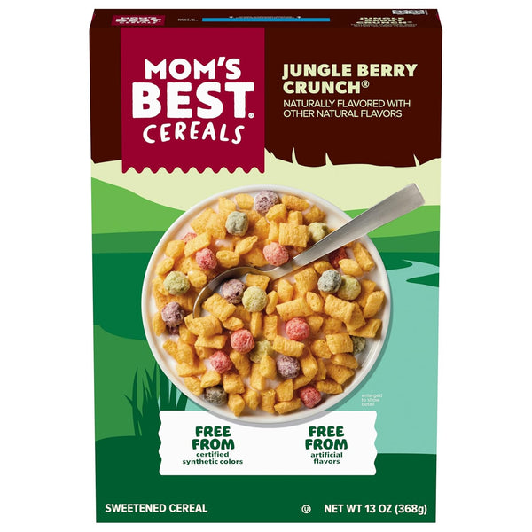 Mom's Best Jungle Berry Crunch Cereal, Corn and Oat Blend, No Artificial Flavors or