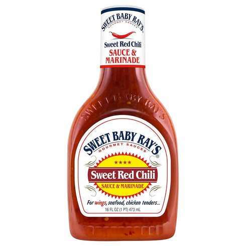 (16 Oz (Pack 6)) Sweet Baby Ray's, Wing Sauce & Glaze, Sweet Chili Fl