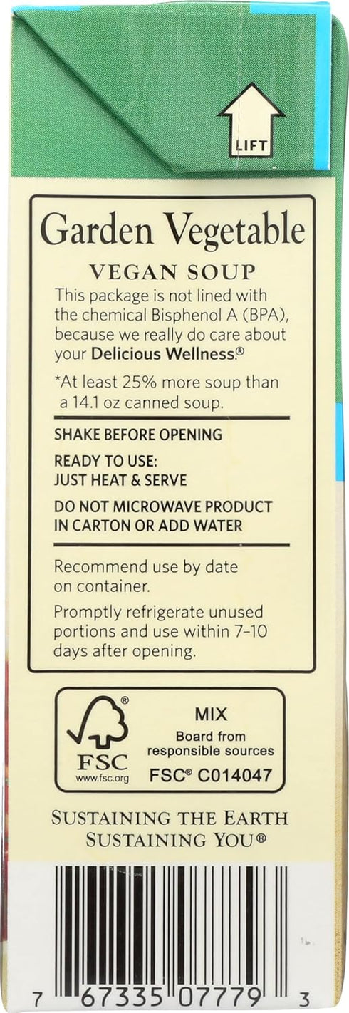 17.9 Dr Mcdougalls, Low Sodium Garden Vegetable Soup, Ounce