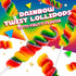 30 Count Rainbow Swirl Lollipops | Jar | Rainbow Lollipops Individually Wrapped | Twisty Suckers Party Favors |