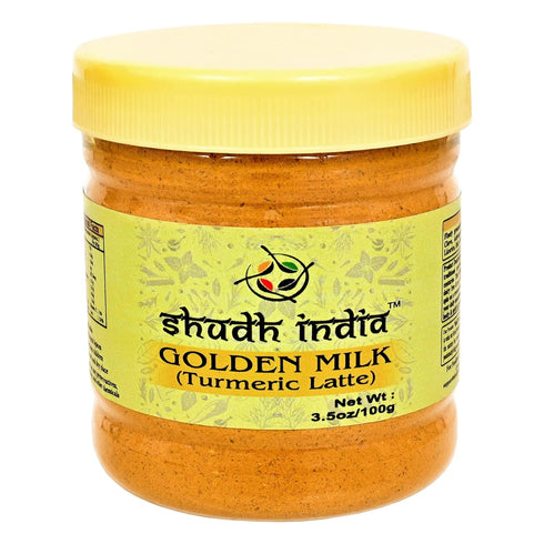 Shudh India Golden Milk Powder (Turmeric Latte) Turmeric 9 Superfood Blend -