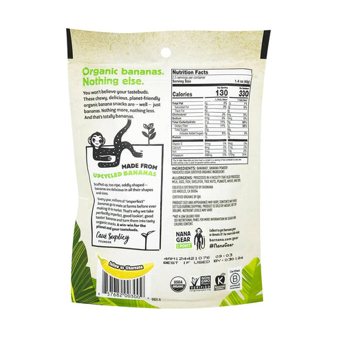 Barnana Organic Chewy Banana Bites, Original, 3.5 Ounce (Pack of 1)