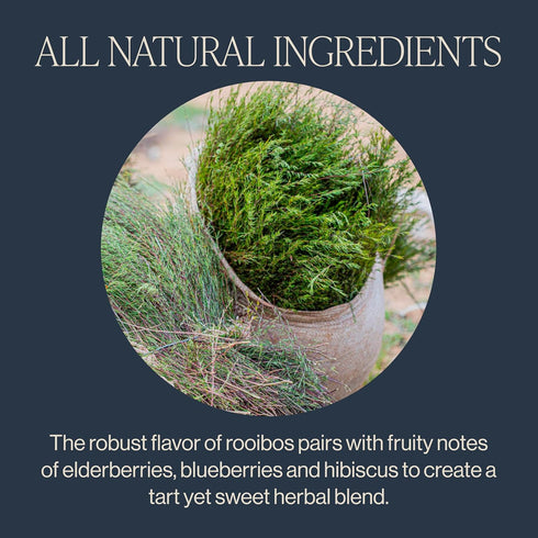 4 11+ Rishi Tea Blueberry Rooibos Herbal Tea - Organic, Caffeine Free Loose Leaf Tea, Sweet & Tangy with Antioxidants