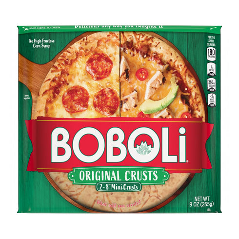 Boboli (Twin Pack) 8" Original Mini Pizza Crusts, 2 individual packs, (4.5 oz