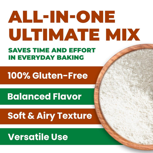 LA GRANDE RUOTA 17.64 oz (Pack 1), Gluten Free Mix For Bread and Pizza of Suitable For Celiac And Gluten-Intolerant