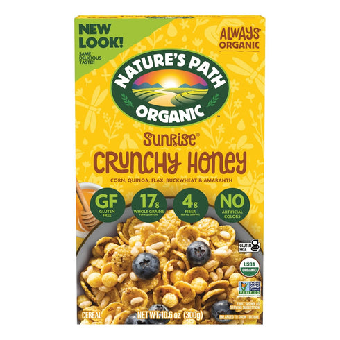Nature's Path Organic Sunrise Crunchy Honey Cereal, 10.6 oz (Pack of 1),