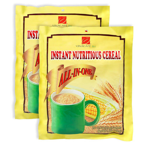 Vinacafe Instant Cereal Mix 40 Sachets (2 Bags of 20x14.11 Ounce Sachet)