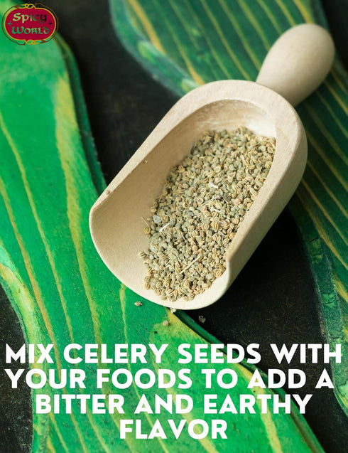 Whole Celery Seeds 7oz Resealable Bag by Spicy World
