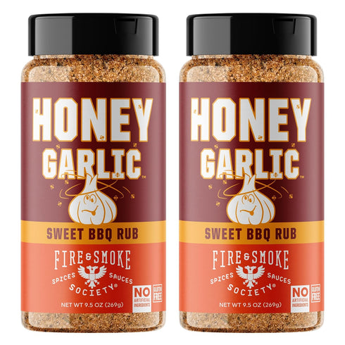 Fire & Smoke Society Honey Garlic BBQ Rub | Seasonings for Smoking