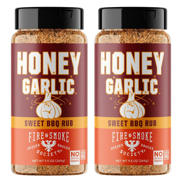 Fire & Smoke Society Honey Garlic BBQ Rub | Seasonings for Smoking