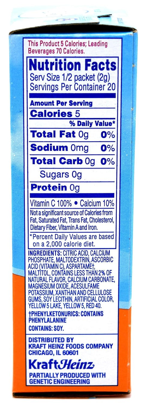 10 Count (Pack 1) Crystal Light, Drink Mix Classic Orange