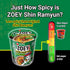 3.35 oz (Pack 6) Nongshim Shin Ramyun Burger Hero, Spicy Instant Noodle Cup, Hamburger Taste