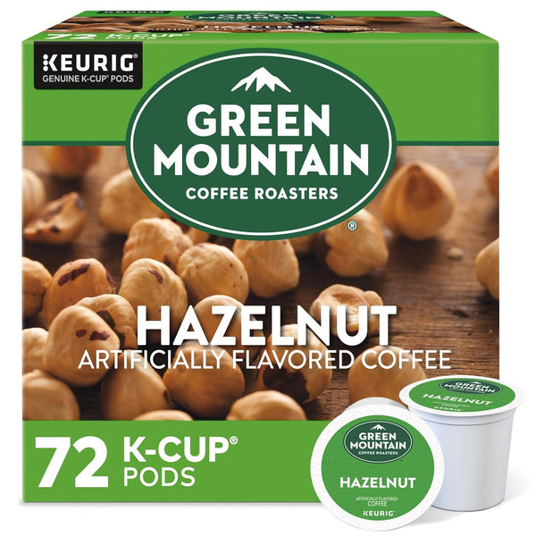 Green Mountain Coffee Roasters Hazelnut Keurig Single-Serve K-Cup pods, Light Roast Coffee,