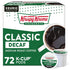 Krispy Kreme Classic Decaf, Single-Serve Keurig K-Cup Pods, Medium Roast Coffee Pods,