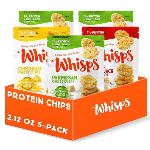 Whisps Cheese Crisps Variety Pack | Protein Chips | Healthy Snacks |