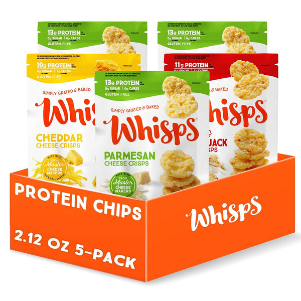 Whisps Cheese Crisps Variety Pack | Protein Chips | Healthy Snacks |