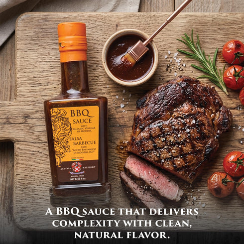 250 ml 8.45 Oz Acetaia Malpighi - BBQ SAUCE with Balsamic Vinegar of Modena - / fl