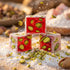 3.5oz (Pack 1), Hazer Baba Turkish Delight Pistachio Candy, Pomegranate Flavored, of Gourmet Snack Box, Traditional