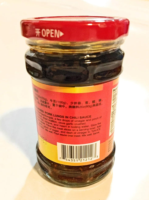 spicy king 8 Oz(2 Pack) Sauce For Pork Lungs In Chili