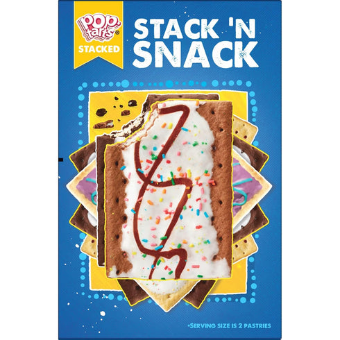 10.15lb (96 Count) Pop-Tarts Toaster Pastries, Breakfast Food and Kids Snacks, Unfrosted Blueberry, Case